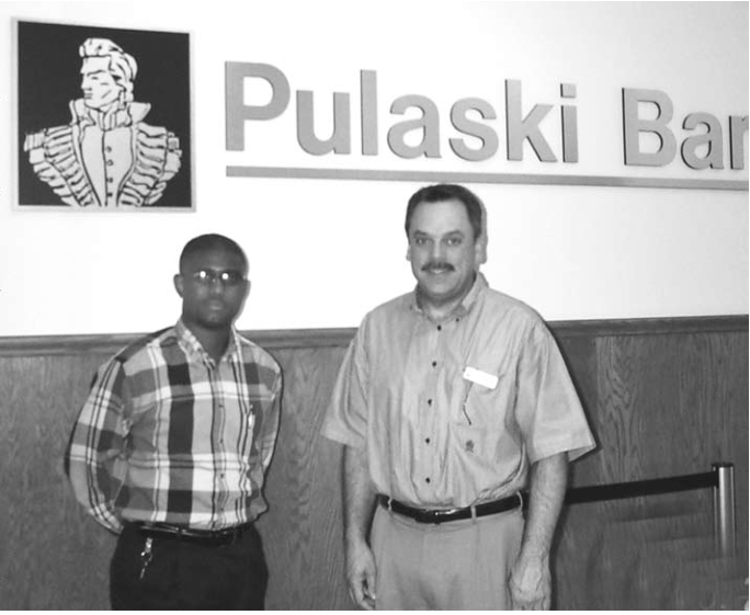 Rashad Berry, Sales and Service Supervisor and Mike Taylor, Bank Manager.