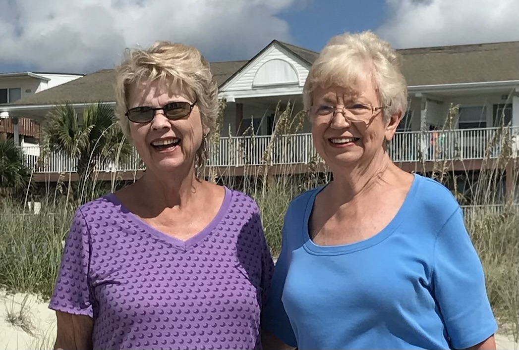 Former TSD editor Jo Ann Vatcha and Lu Green with her sister-in-law Lois Schoemehl