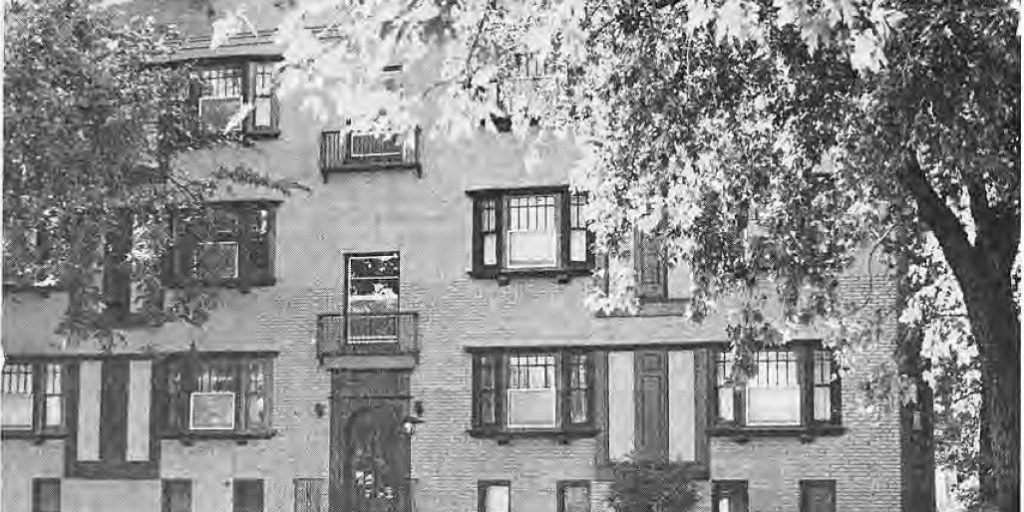 Rehabilitated apartment building at 6182 Waterman