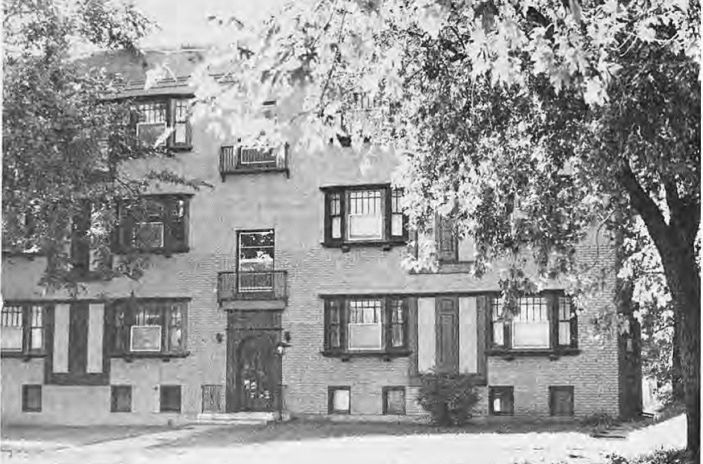 Rehabilitated apartment building at 6182 Waterman